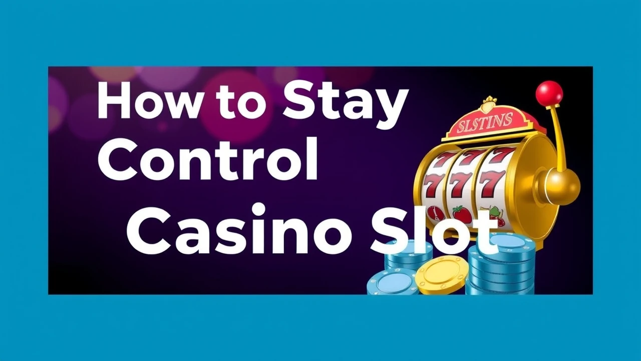 How to Stay in Control While Playing Casino Slots